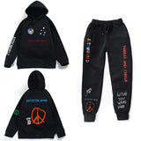 Astroworld THRILLS AND CHILLS Hoodies Plus pants Autumn Streetwear Pullover Travis Scotts Young Men Women FashionHip Hop Printin