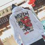 Fashion Men Cool Men Hip Hop Hoodies Japanese Casual Sweatshirts Streetwear Men Women Loose Pullover Harajuku Devil Hoodie Male