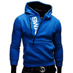 IceLion 2020 Side Zipper Hoodies Men Cotton Sweatshirt Spring Letter Print Sportswear Slim Pullover Tracksuit Hip Hop Streetwear