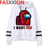 New Video Game Among Us Hoodies Men Impostor Graphic Anime Streetwear Cartoon Sweatshirt Sudadera Hombre Among Us Hip Hop Hoodie