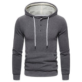 2019 New Autumn Winter Cotton Hoodied Mens Sweatshirts Solid Hoody Fleece Thick Hoodies Men Sportswear Zipper Sweatshirts Men